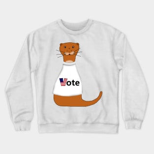 Oliver The Otter Says Vote! Crewneck Sweatshirt